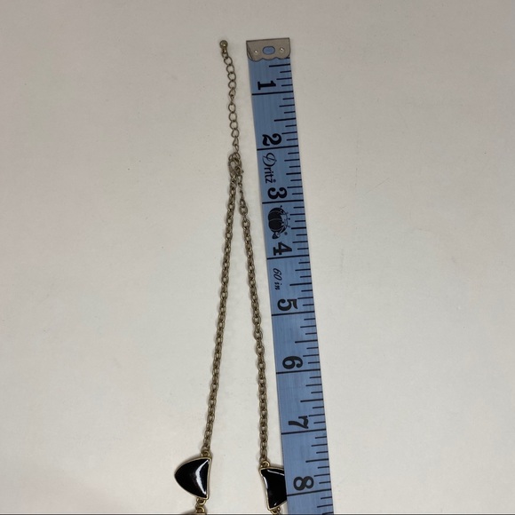 Francesca’s Preppy Black & Gold Statement Necklace - Picture 5 of 6